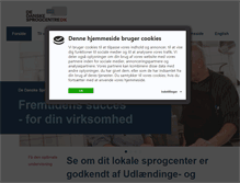 Tablet Screenshot of dedanskesprogcentre.dk